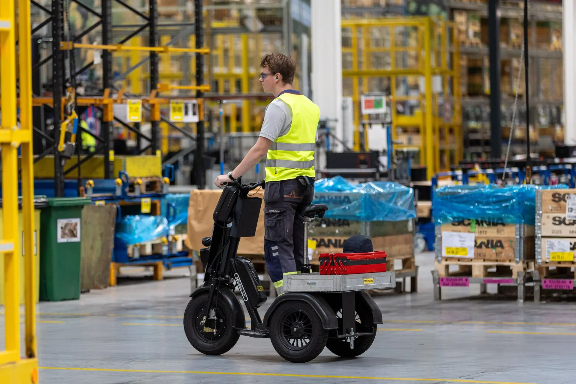 Triporteur professionnel Cobrane U1 et l'entretien et la maintenance chez Scania