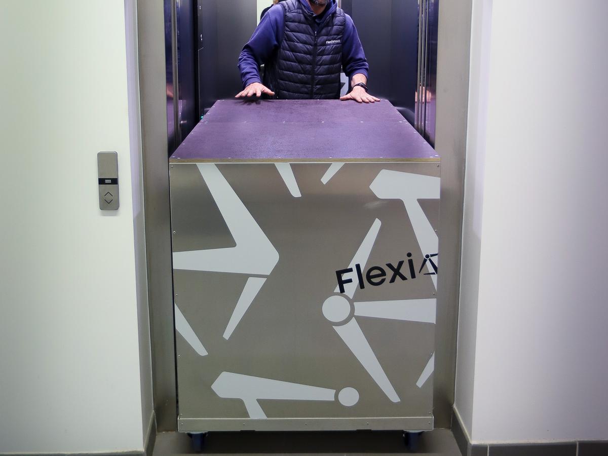Work Box pour Bicylift - Mise en situation ascenseur