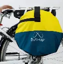 Bub-up protection de pluie - suspendu sur le porte bagage.webp