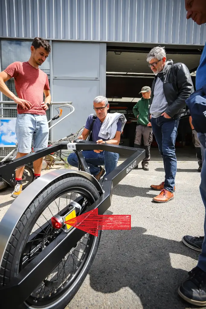 Eclairage arrière Reelight Flash rouge pour remorque Bicylift - FLEXIMODAL