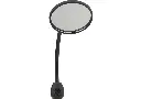 Rétroviseur vélo rond noir Gauche ou Droite (diamètre miroir 6.0 cm / tige 10 cm) Cycle Star 60 - BUSCH & MÜLLER 