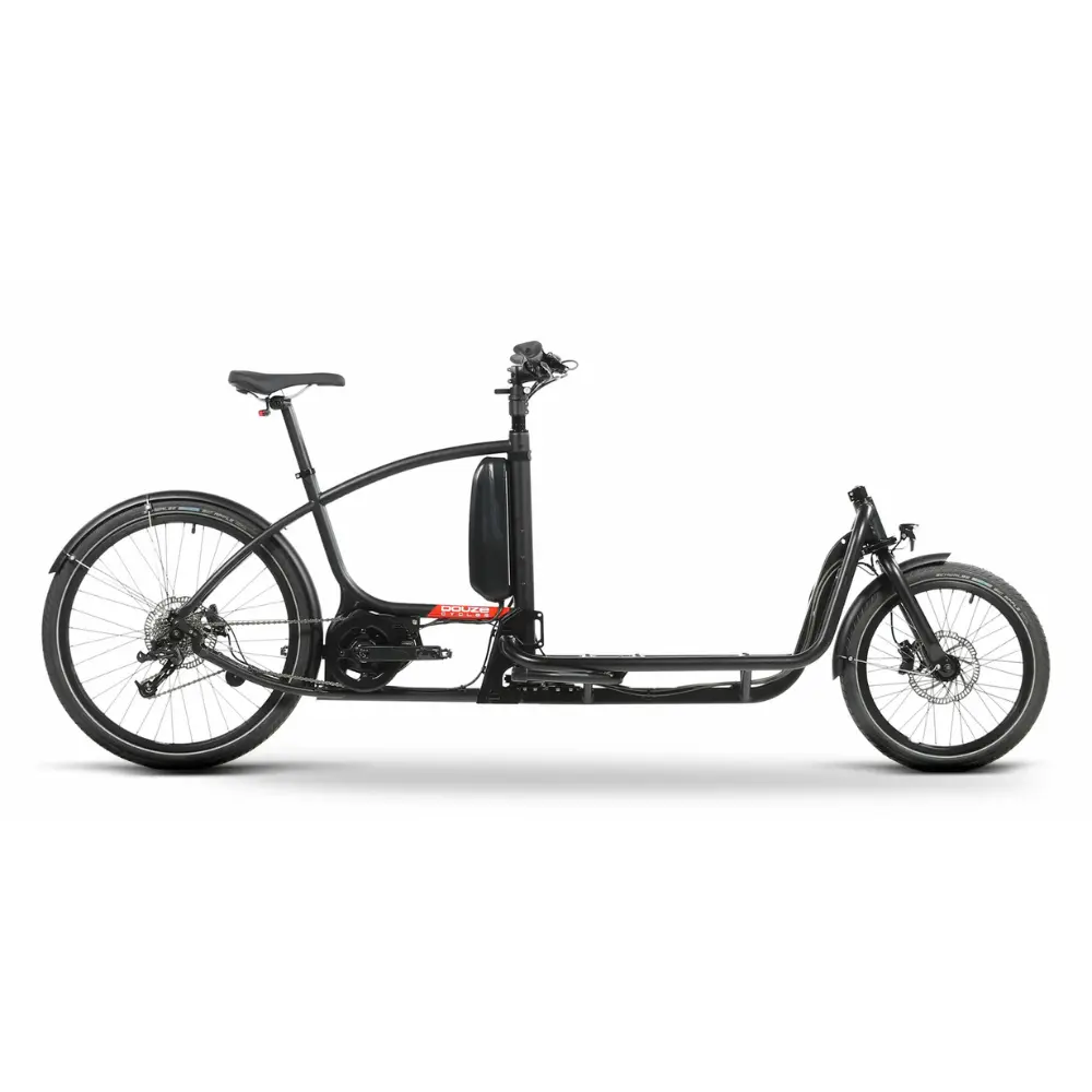 Vélo cargo biporteur - Douze V2 600 Traveler Bafang M500 Noir