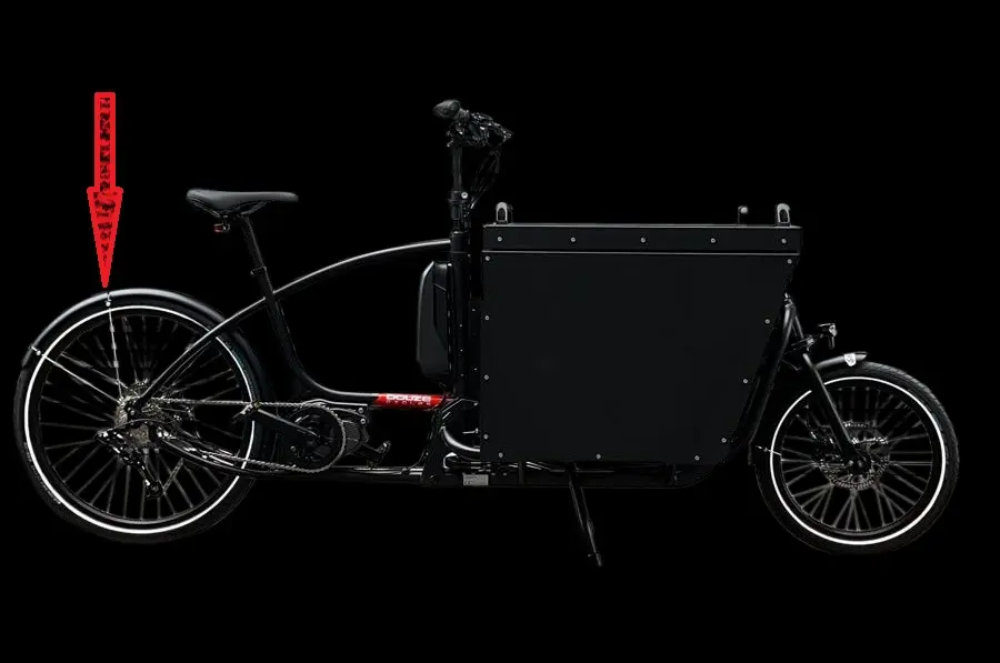 Garde Boue Arrière pour Douze V2 (Tringle et visserie fournie)