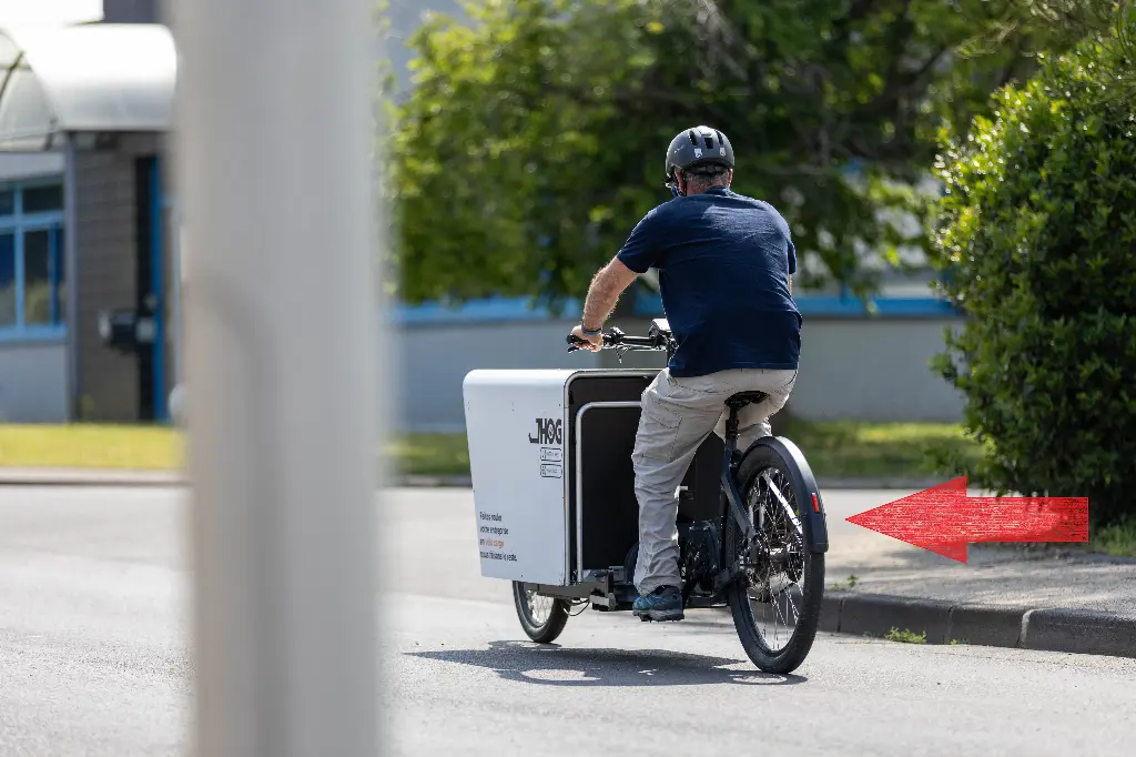 Garde Boue arrière avec éclairage intégré pour vélo cargo JHOG-E - ELLO MOBILITE
