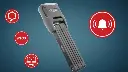 Antivol Pliable Abus Bordo Alarm 6000KA/90 Noir - ABUS
