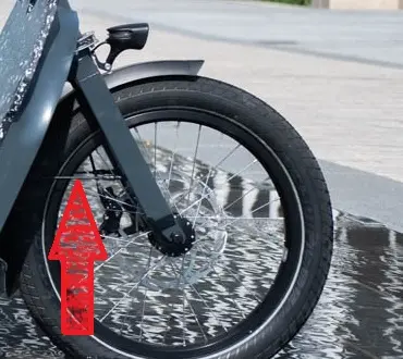 Tringle de garde boue avant pour vélo cargo JHOG-E - ELLO MOBILITE