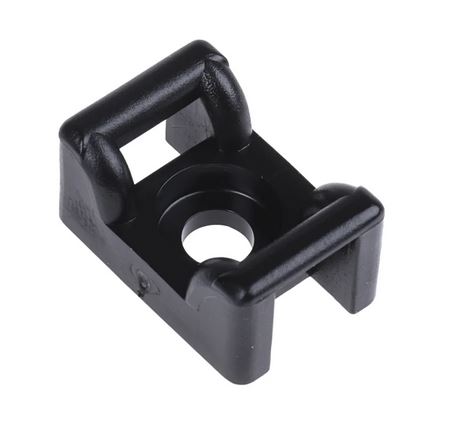[QUI0030] Support gaines collier de serrage à riveter - embase berceau
