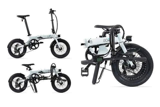 Vélo pliant Eovolt City Blanc (Panier avant offert) - EOVOLT