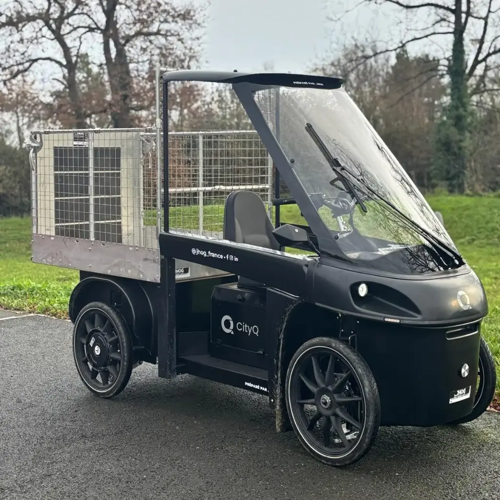 Vélo cargo quadricycle - City-Q Pick up - Entretien voiries, parcs & propreté urbaine - CITY-Q | Dès 297 EUR par mois (2)