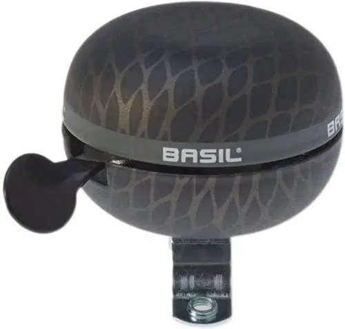 Sonnette noire métallique style Campanello Basil Bell Nero - BASIL