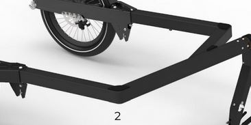 [FLE0026] [BLM1100] Cadre avec supports gaines Bicylift (M)