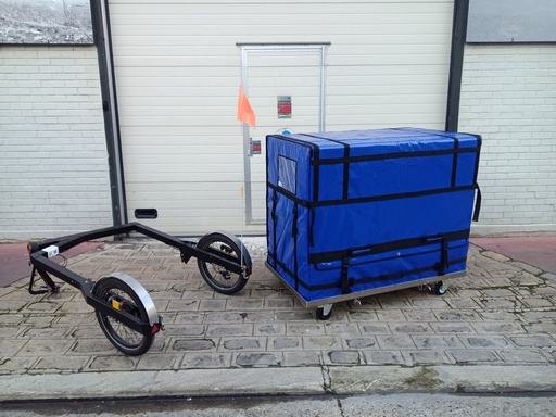 [COL0001] Conteneur XL9 pour transport de produit pour remorque Bicylift (Plateau de fixation à la remorque inclus) - COLD & CO