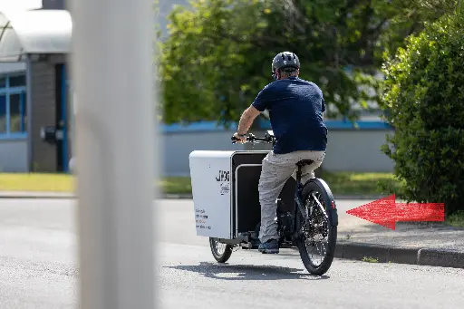 [ELL0016] Garde Boue arrière avec éclairage intégré pour vélo cargo JHOG-E - ELLO MOBILITE