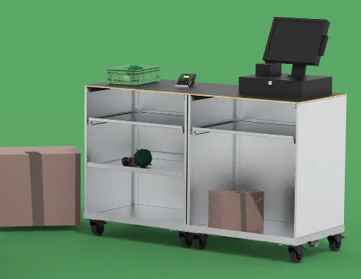 [FLE0218] WorkBox équipée pour remorque Bicylift (Occasion - État neuf) - FLEXIMODAL