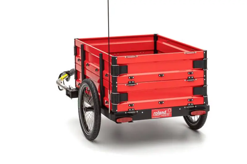 Remorque de vélo Roland Carrie M.e avec double ridelle et roues 20 pouces (Livraison incluse)