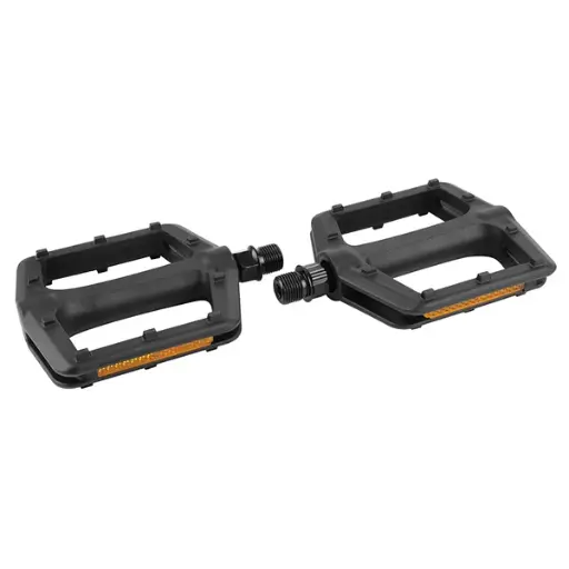 [NEW0021] PEDALE BMX NEWTON RESINE NOIR 9/16" 112x105x25mm (PAIRE)